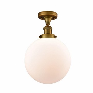 Beacon - 1 Light Semi-Flush Mount In Industrial Style-13 Inches Tall and 10 Inches Wide - 1 of 1