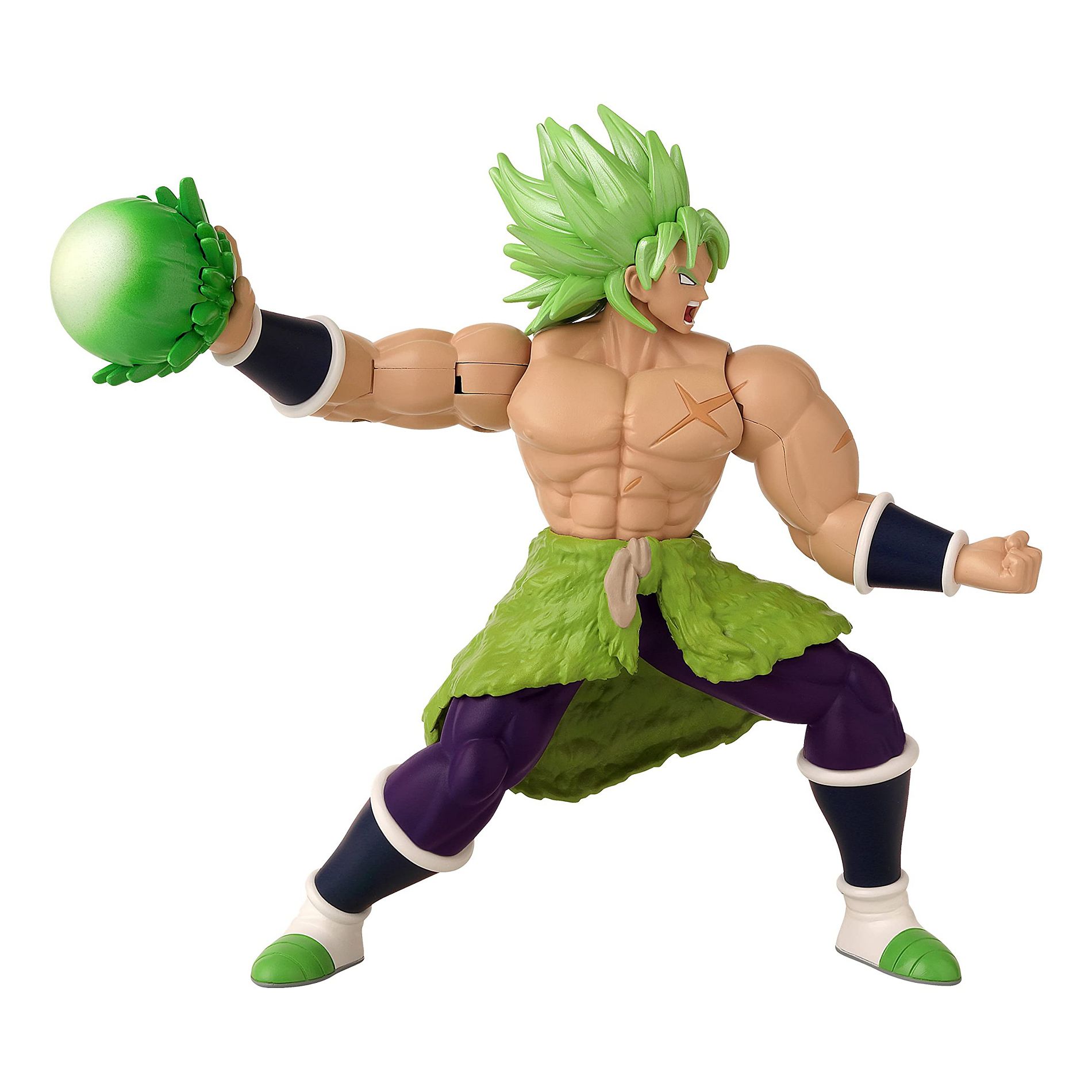 Bandai Namco - Dragon Ball Super - Super Saiyan Broly, 7" Action Figure Attack Collection