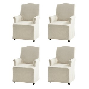 Arnold dining chair Set of 4 roll arms|ARTFUL LIVING DESIGN - 1 of 4