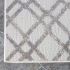 Modern Diamond Lattice Indoor Outdoor Runner or Area Rug by Blue Nile Mills - 3 of 4