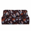 PiccoCasa Home Decorative Transitional Leaves Pattern Stretch Armchair Sofa Cover - 3 of 4