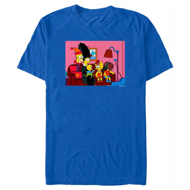 Men's The Simpsons Horror Family Couch T-Shirt, 1 of 5