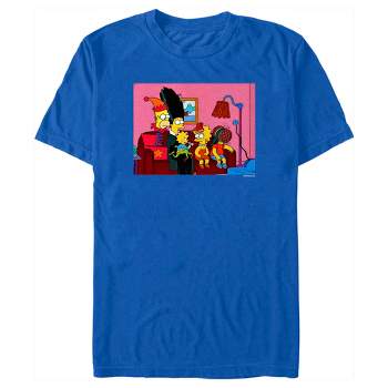 Men's The Simpsons Horror Family Couch T-Shirt