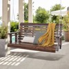 VEVOR Wooden Porch Swing 4.5 ft, Patio bench swing for Courtyard & Garden, Upgraded 880 lbs Strong Load Capacity - 2 of 4