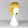 Unique Bargains Women's Bob Wigs 12" Gold Tone with Wig Cap - 3 of 4