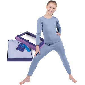 Kickoff Pajamas for Kids, Girls Warm, Cozy, 1x1 Rib Stitch, Stretchable Fabric, Winter PJs - 1 of 4