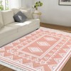5x7 Area Rug, Machine Washable Tassel Rugs for Living Room, Indoor Non-Slip Front Door Mat, Stain Resistant Floor Cover Carpet, Bordered - 3 of 4