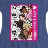 Girls' - Barbie - Happy Heart Day Fit & Flair Cap Sleeve Dress - 2 of 3