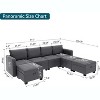 Modular Sofa ,Storage Seats, Oversized Convertible Sofa Couch for Living Room - 2 of 4