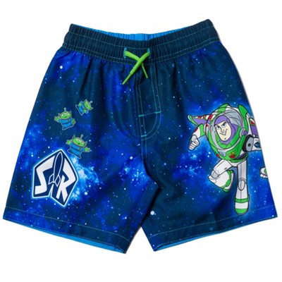 Disney Pixar Toy Story Buzz Lightyear Woody Alien Baby Swim Trunks Bathing Suit Toddler