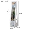 Vynxaria Full Length Mirror 360° Swivel Jewelry Cabinet - Stylish and Functional Storage Solution for Jewelry and Accessories - 4 of 4