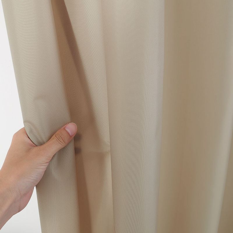 Trinity Waterproof Fabric Shower Curtain Liner with Magnets, 2 of 6