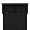 NicBex Hall Tree with Storage Bench and Shoe Rack for Entrance Multifunctional Coat Rack with Top Storage Compartment for Living Room - 3 of 4