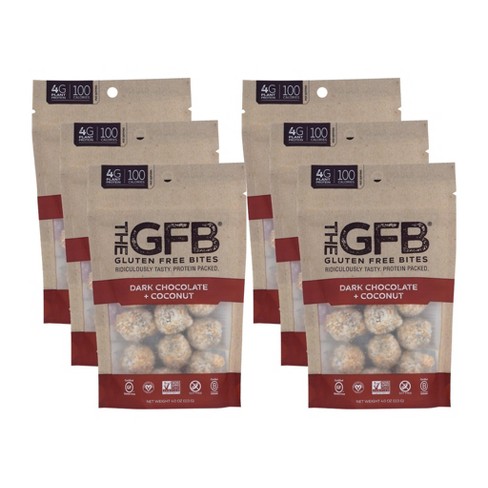 The GFB Gluten-Free Dark Chocolate and Coconut Protein Bites - 6 bags, 4 oz - image 1 of 4