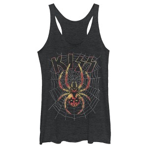 Women's KISS Spider Web Racerback Tank Top - 1 of 4