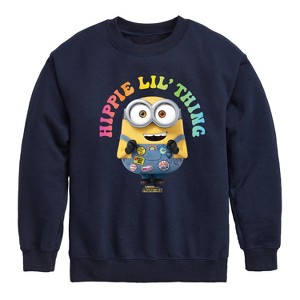Boys' - Despicable Me Minions - Hippie Lil' Thing Graphic Long Sleeve Fleece Sweatshirt - 1 of 4
