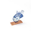 The Lakeside Collection Beach Time Seashell-Look Tabletop Sign - Indoor Summer Accent 4 Pieces - 3 of 4