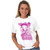Betty Boop Not Your Babe Biker Womens Graphic T Shirt Tees Brisco Brands - 4 of 4