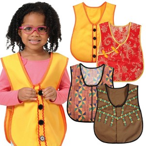 Kaplan Early Learning Dressing Vests - Set of 4 - 1 of 4