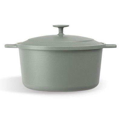 Gotham Steel Dutch Oven 5 Qt Pot With Lid Nonstick Ceramic Cooking Hot Pot Cast Aluminum Induction Stock Pot
