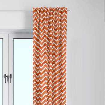 Bacati - Mix N Match Orange Chevron Curtain Panel