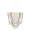 Cotton Macrame Weaved Intricately Wall Decor with Beaded Fringe Tassels - Olivia & May - 3 of 4