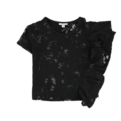 bar III Womens Burnout Basic T-Shirt