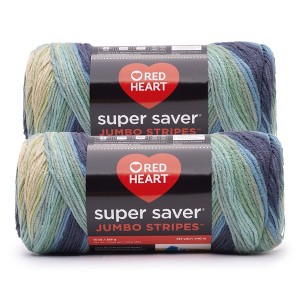 Red Heart Super Saver Yarn 12 Pack-Sutherland Stripe - 1 of 3