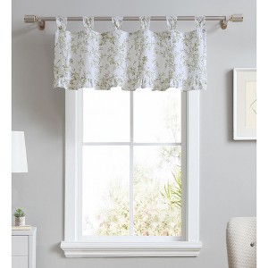 Laura Ashley Lindy Tab Top Valance-50X20-Pastel Green - 1 of 3