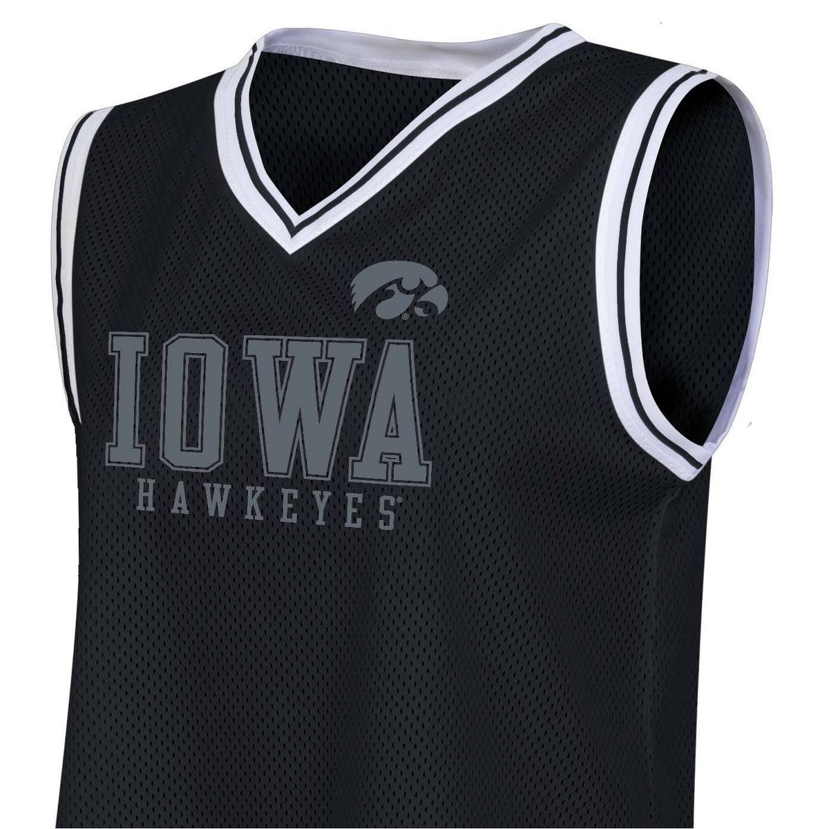 NCAA Iowa Hawkeyes Women's Black Jersey Tank Top - thumbnail 3