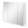 Wall Mounted Mirror Cabinet, Bathroom Medicine Cabinet with Mirror, 3 Doors and Adjustable Shelves - 3 of 4