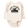 The Juniper Shop Happy Halloween Arch Distressed Long Sleeve Bodysuit - 3 of 4