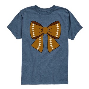Boys' - Instant Message - Football Bow Short Sleeve Graphic T-Shirt - 1 of 4
