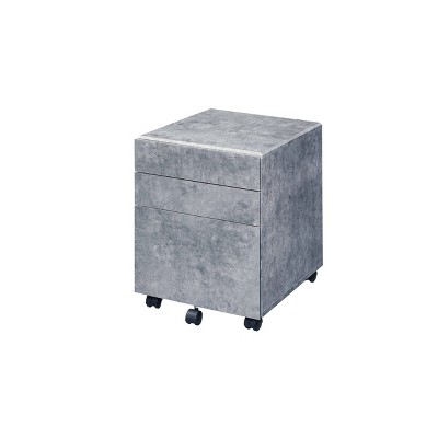 Jurgen File Cabinet Faux Concrete - Acme Furniture