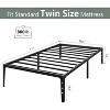 Metal Platform Bed Frame, Noise Free Mattress Foundation with Storage Space, Anti Sliding Heavy Duty Steel Slats, Easy to Assemble - 2 of 4