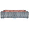 vidaXL Spa Step Gray Poly Rattan 36.2"x17.7"x9.8" - 3 of 4