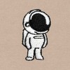 Dalix Astronaut Embroidered Hoodie Fleece Sweatshirt Zip Front Mens - 2 of 4