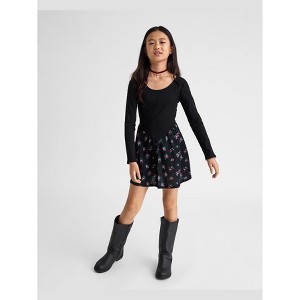 The Children's Place Girls Long Sleeve Floral V-Waist Dress - 1 of 4