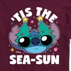 Men's - Lilo and Stitch - Tis the Sea-Sun Christmas Short Sleeve Graphic T-Shirt - 2 of 4