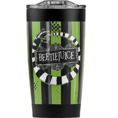 Beetlejuice Beetle Worm Steel Tumbler 20oz Coffee Travel Mug