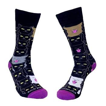 Cool Black Cat Pattern Socks from the Socks Panda from the Sock Panda (Women's Sizes Adult Medium)