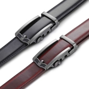 Men's Robust Metal Leather 2 Pack Ratchet Belt - 1 of 3