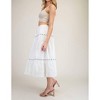 Women's Tiered Lace Trim Midi Skirt - ee:some - 3 of 4