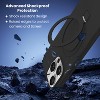 Entronix [Magnetic] Case Compatible with iPhone 15 Pro Max - Soft-Touch Liquid Silicone Gripstand - 3 of 4