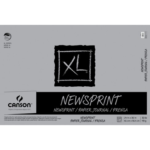 Jack Richeson Newsprint Pad, 18 X 24 Inches, 32 Lb, 100 Sheets