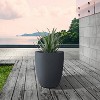 Rosemead Home & Garden Concrete Outdoor Planter Pot Black 13.78"x13.78"x18.11" - 2 of 4