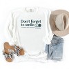 Simply Sage Market S.W.Smiley Don't Forget To Smile Garment Dyed Sweatshirt - 3 of 4
