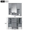 Wood Medicine Cabinet,Shaving Cabinet,Bathroom Wall Cabinet With Mirror,Vanity Mirror Cabinet,Wall Mounted Bathroom Storage Cabinet-The Pop Home - 4 of 4
