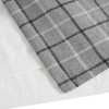 Gracie Mills Brianna Rustic Plaid Faux Leather Tab Top Curtain Panel - 4 of 4