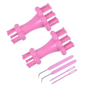 Unique Bargains DIY Craft Portable Knitting Loom Machines Kit with Accessories for Scarf - 1 of 4
